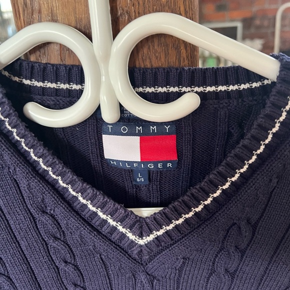 Blue Tommy Hilfiger sweater vest - Picture 2 of 2